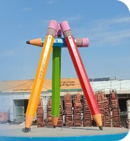 6' pencils stacked against each other.